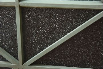 アンティークペイント　ダイヤガラス入り!おしゃれなガラス戸2枚セット(窓)