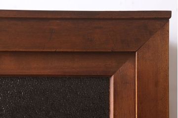 アンティーク家具　前面檜材・前板欅材　和製アンティークの大ぶり収納棚