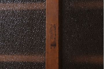 アンティーク家具　前面檜材・前板欅材　和製アンティークの大ぶり収納棚