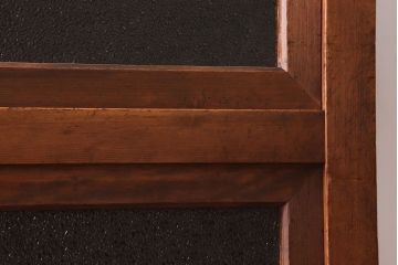 アンティーク家具　前面檜材・前板欅材　和製アンティークの大ぶり収納棚