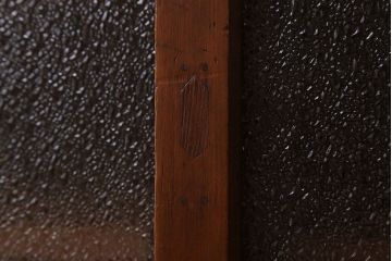 アンティーク家具　前面檜材・前板欅材　和製アンティークの大ぶり収納棚