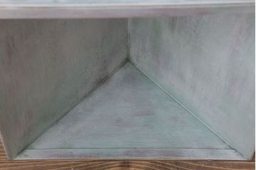 アンティーク雑貨　インダストリアル　ビンテージ　アイアン製のペイントチェスト(2)