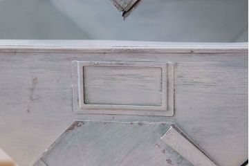 アンティーク雑貨　インダストリアル　ビンテージ　アイアン製のペイントチェスト(2)