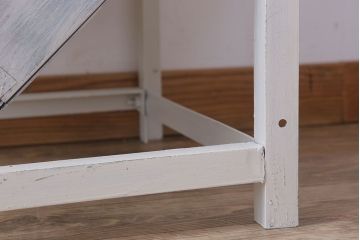 アンティーク雑貨　インダストリアル　ビンテージ　アイアン製のペイントチェスト(2)