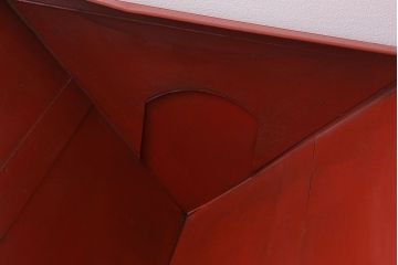 アンティーク雑貨　インダストリアル　ビンテージ　アイアン製のペイントチェスト(1)