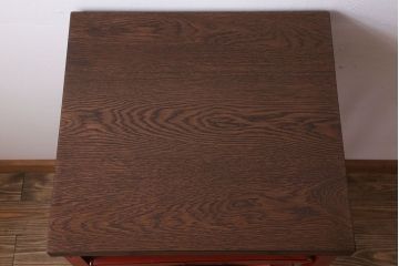 アンティーク雑貨　インダストリアル　ビンテージ　アイアン製のペイントチェスト(1)