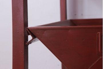 アンティーク雑貨　インダストリアル　ビンテージ　アイアン製のペイントチェスト(1)