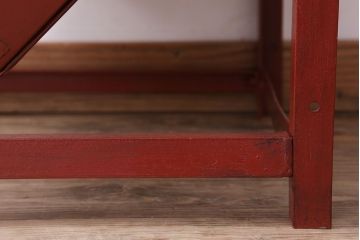 アンティーク雑貨　インダストリアル　ビンテージ　アイアン製のペイントチェスト(1)