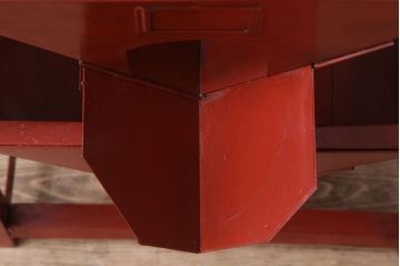 アンティーク雑貨　インダストリアル　ビンテージ　アイアン製のペイントチェスト(1)