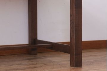 ラフジュ工房オリジナル　古材天板　引き出し付きダイニングテーブル
