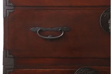 アンティーク家具　アンティーク　前面欅材　大ぶりな重ね二本松箪笥