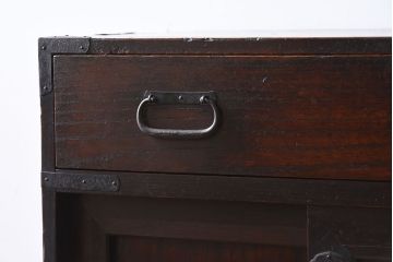 アンティーク家具　アンティーク　明治大正期の古い帳場箪笥