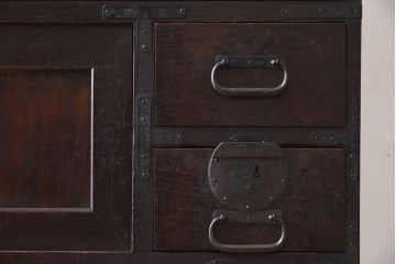 アンティーク家具　アンティーク　明治大正期の古い帳場箪笥