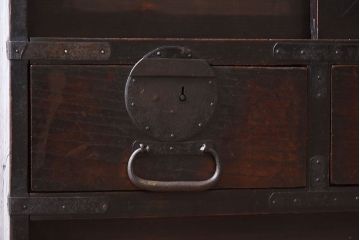 アンティーク家具　アンティーク　明治大正期の古い帳場箪笥