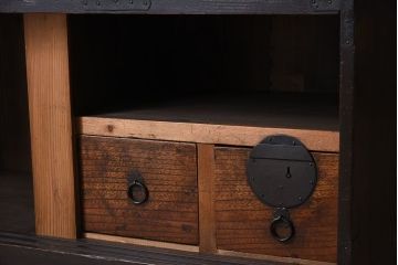 アンティーク家具　アンティーク　明治大正期の古い帳場箪笥