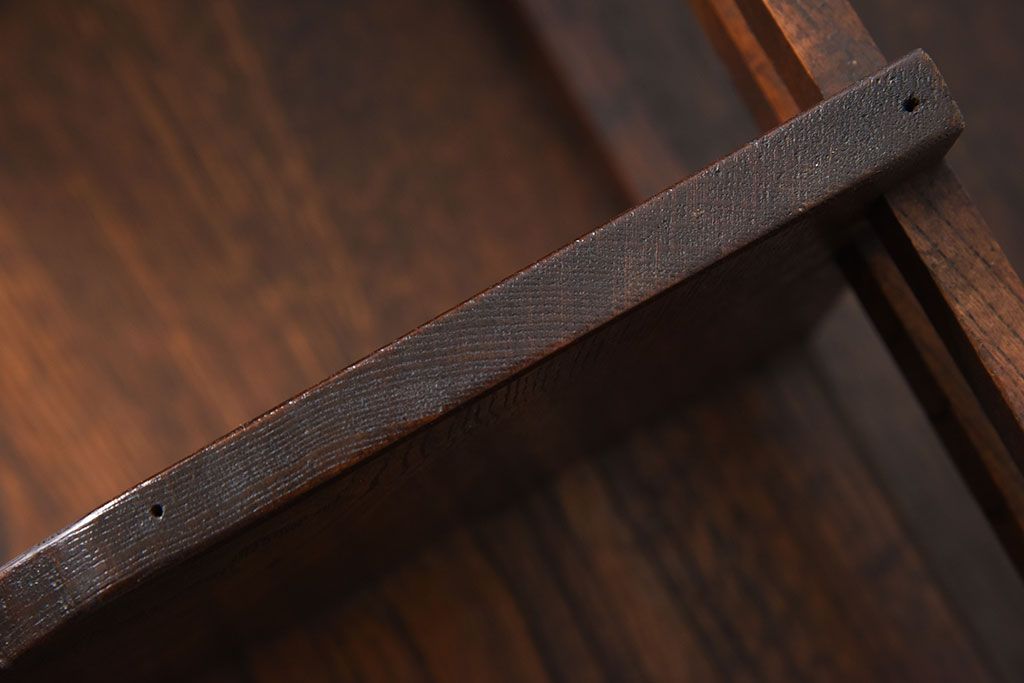 アンティーク雑貨　引き出し付き　栓材製　古い木味のレトロなアンティーク本立て