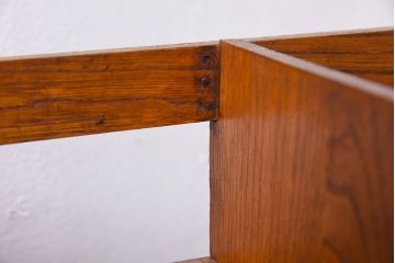 アンティーク雑貨　古い木製の昭和レトロなアンティーク本立て(2)