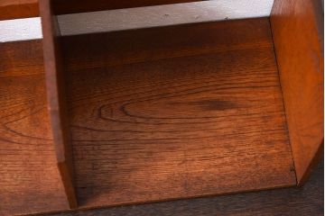 アンティーク雑貨　古い木製の昭和レトロなアンティーク本立て(2)