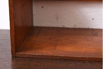 アンティーク雑貨　古い木製の昭和レトロなアンティーク本立て(2)