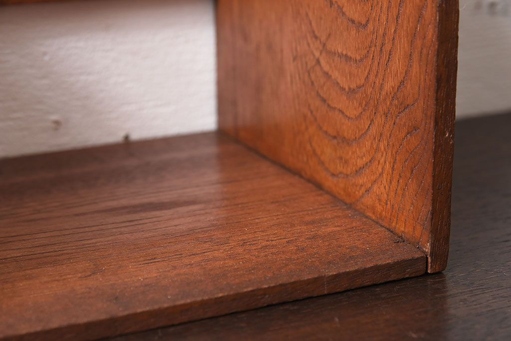 アンティーク雑貨　古い木製の昭和レトロなアンティーク本立て(2)