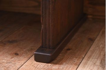 アンティーク家具　明治期　天板欅材一枚板　アンティーク文机