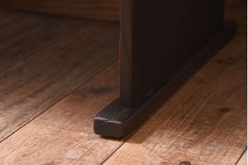 アンティーク家具　明治期　天板欅材一枚板　総欅材のアンティーク文机