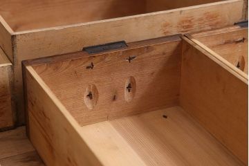アンティーク家具　古民具・骨董　上質な金具のアンティーク松本帳場箪笥