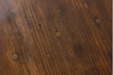 アンティーク家具　素朴でシンプルな木製アンティークベンチ