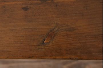 アンティーク家具　素朴でシンプルな木製アンティークベンチ