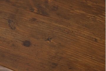 アンティーク家具　素朴でシンプルな木製アンティークベンチ