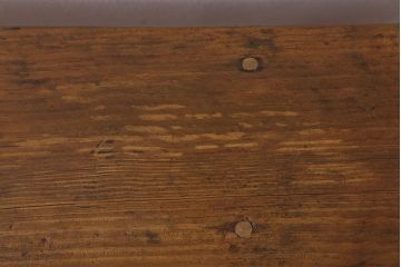 アンティーク家具　素朴でシンプルな木製アンティークベンチ