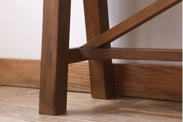 アンティーク家具　素朴でシンプルな木製アンティークベンチ