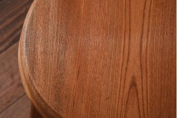 ラフジュ工房オリジナル　欅材古材のシンプルな特製スツール(2)