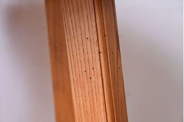 ラフジュ工房オリジナル　欅材古材のシンプルな特製スツール(2)
