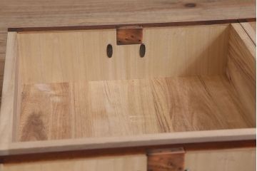 中古 伝統民芸家具 岩谷堂　二段重ね衣装箪笥