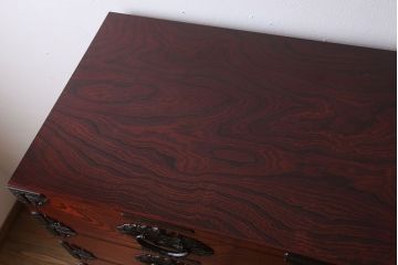 中古 伝統民芸家具 岩谷堂　二段重ね衣装箪笥