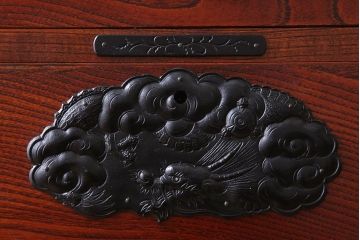 中古 伝統民芸家具 岩谷堂　二段重ね衣装箪笥