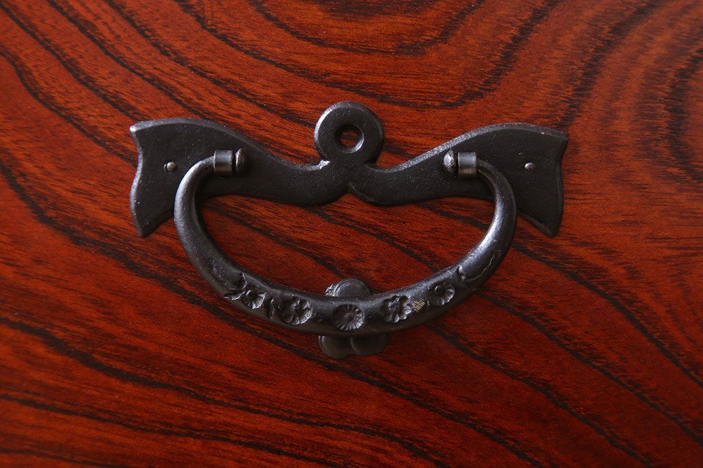 中古 伝統民芸家具 岩谷堂　二段重ね衣装箪笥