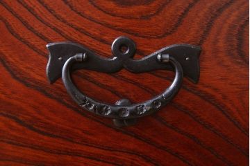 中古 伝統民芸家具 岩谷堂　二段重ね衣装箪笥