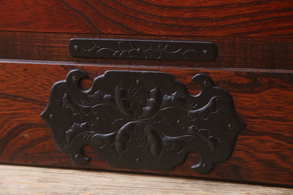 中古 伝統民芸家具 岩谷堂　二段重ね衣装箪笥