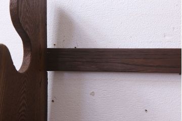 アンティーク雑貨　古い木味のレトロなアンティーク引き出し付き本立て(2)