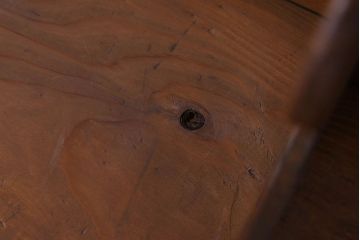 アンティーク雑貨　古い木味のレトロなアンティーク引き出し付き本立て(2)