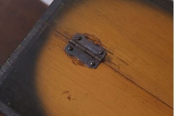 アンティーク雑貨　古い木製のレトロなアンティーク裁縫箱(小引き出し)(2)