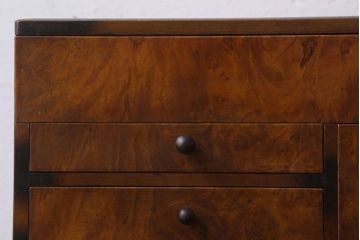 アンティーク雑貨　古い木製のレトロなアンティーク裁縫箱(小引き出し)(2)