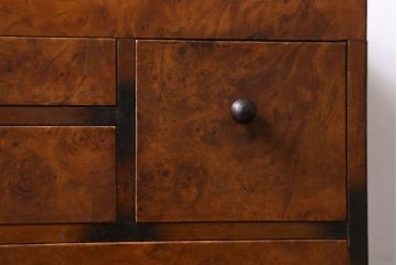 アンティーク雑貨　古い木製のレトロなアンティーク裁縫箱(小引き出し)(2)