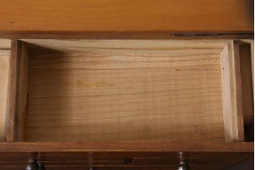 アンティーク雑貨　古い木製のレトロなアンティーク裁縫箱(小引き出し)(2)