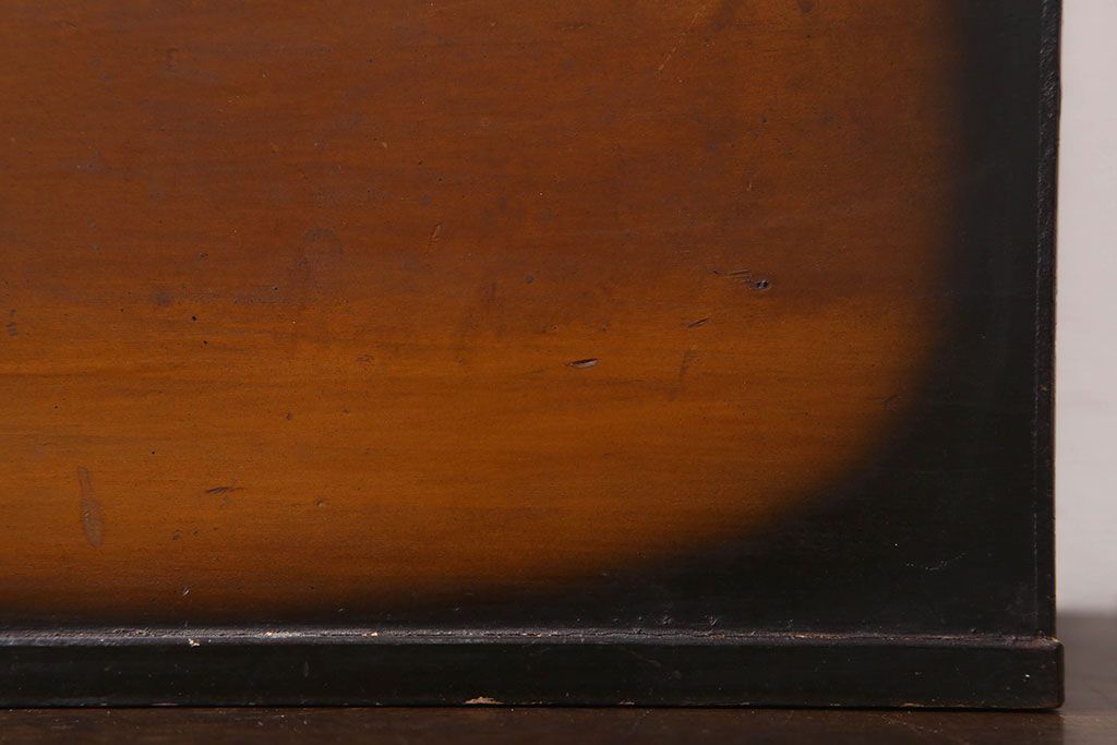 アンティーク雑貨　古い木製のレトロなアンティーク裁縫箱(小引き出し)(2)