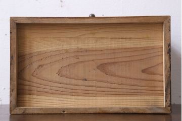 アンティーク雑貨　古い木製のレトロなアンティーク裁縫箱(小引き出し)(2)