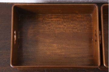 アンティーク雑貨　桑材製　上品なアンティーク煙草盆一対