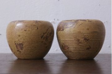アンティーク雑貨　桑材製　上品なアンティーク煙草盆一対